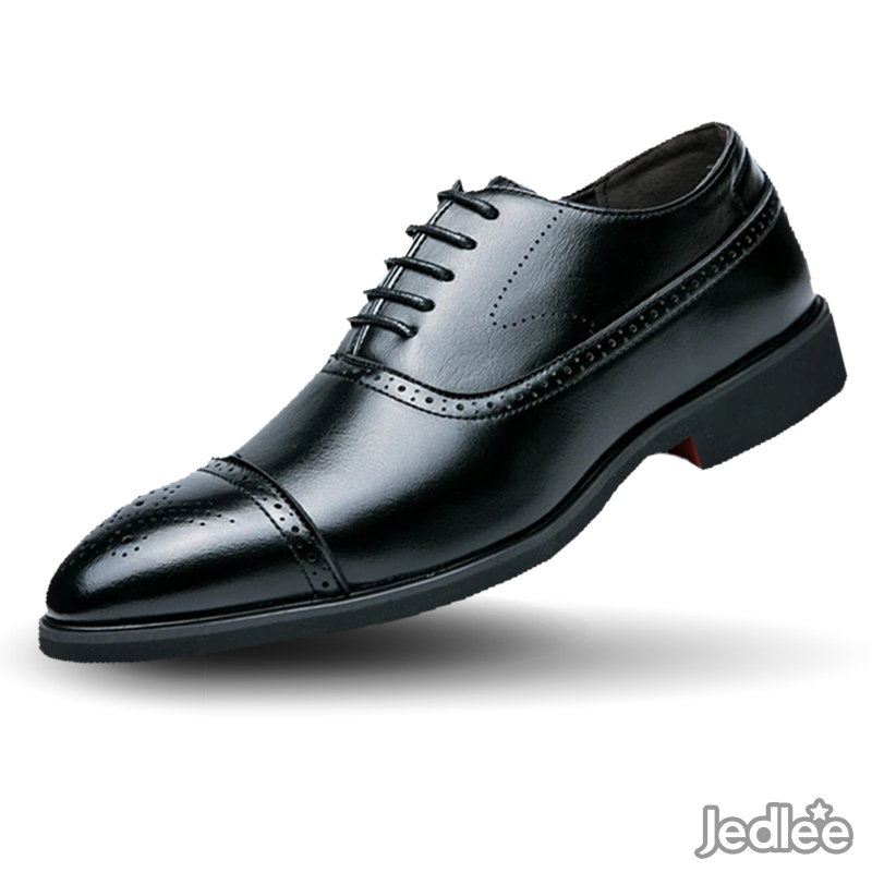 Timeless Italian Patent Oxfords Leather Formal Shoes - Elegantly Stitched with Brogue