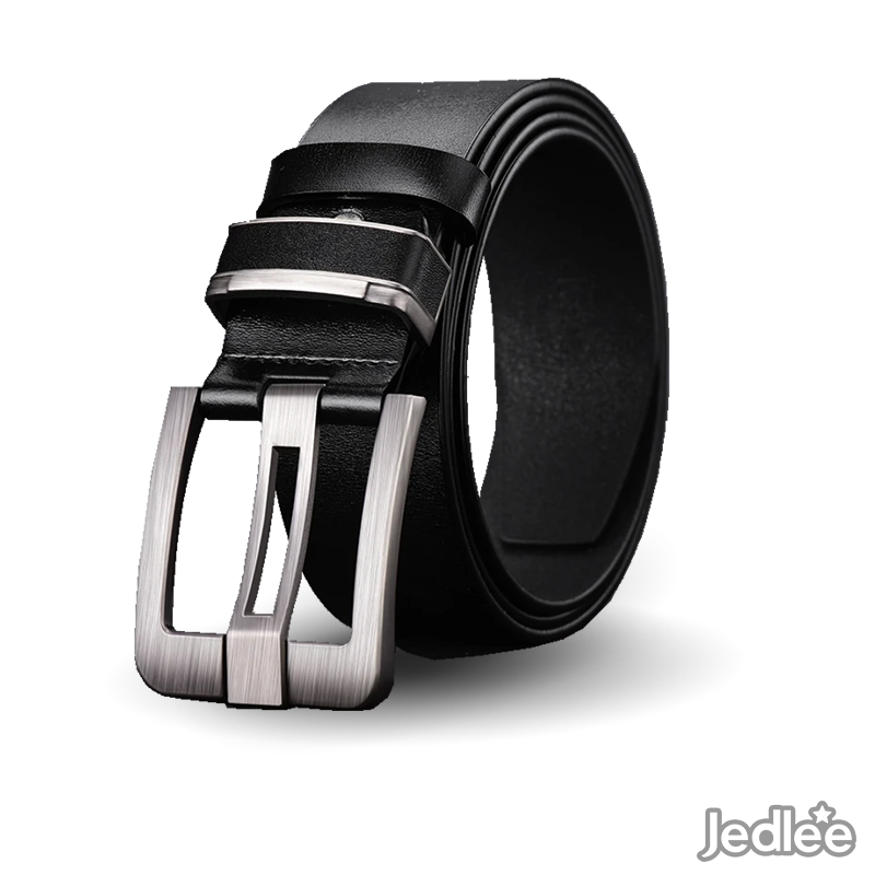 Fashionable Cowhide Leather Men's Belt - Metal Alloy Pin Buckle