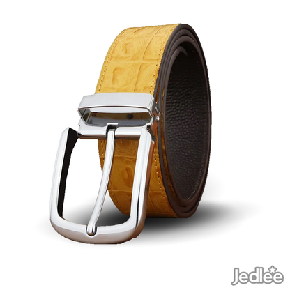 Luxury Designer Pin Buckle Belts for Men - High-Quality Genuine Leather