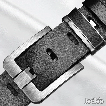 Fashionable Cowhide Leather Men's Belt - Metal Alloy Pin Buckle