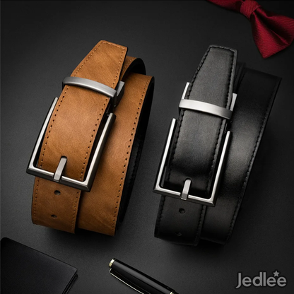 2 in 1 Excellent Versatile Reversible Leather Belt Strap - Classic Pin Buckle