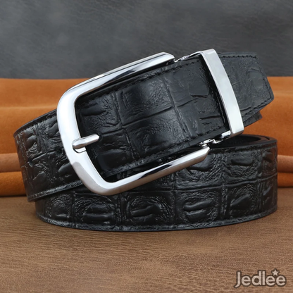 Luxury Designer Pin Buckle Belts for Men - High-Quality Genuine Leather
