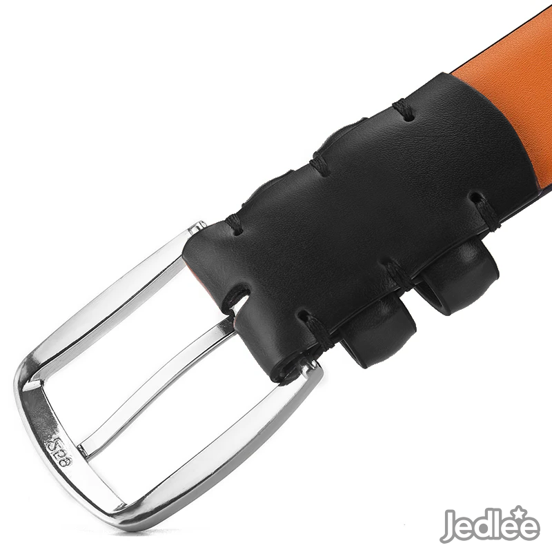 Luxury Designer Men's Genuine Leather Belt - Classic Pin Buckle