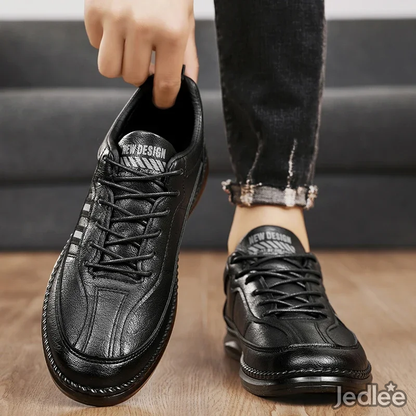 Casual Leather Canvas Sneakers - Perfectly Stylish and Lightweight