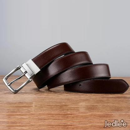 2 in 1 Classy Luxury Genuine Leather Reversible Pin Buckle Belts