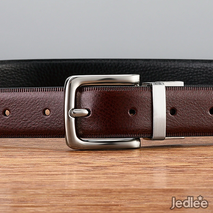 2 in 1 Classy Luxury Genuine Leather Reversible Pin Buckle Belts