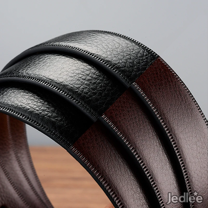 2 in 1 Classy Luxury Genuine Leather Reversible Pin Buckle Belts